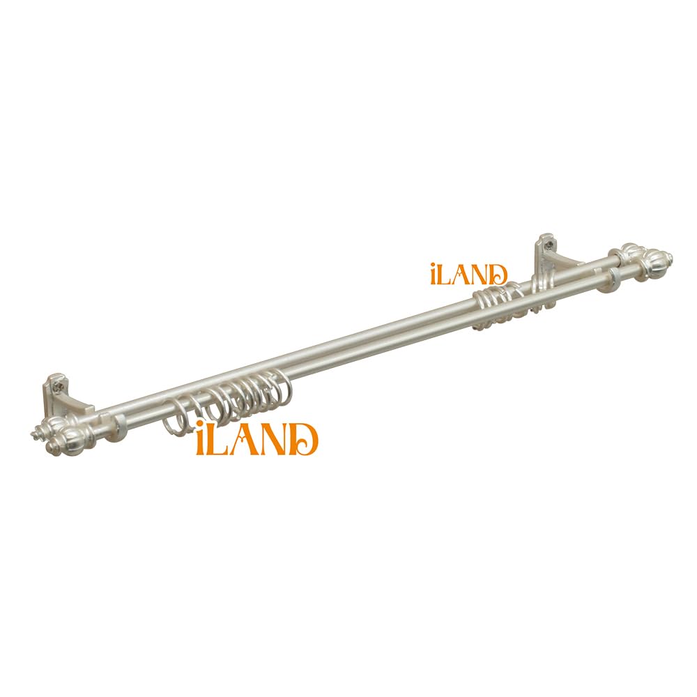 Dollhouse Curtain Rods 1:12 Scale in Luxury White