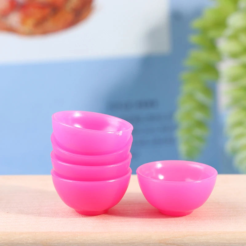 1:12 Dollhouse Miniature Round Bowls - Set of 5