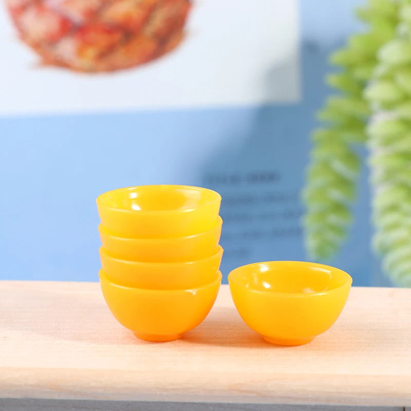 1:12 Dollhouse Miniature Round Bowls - Set of 5