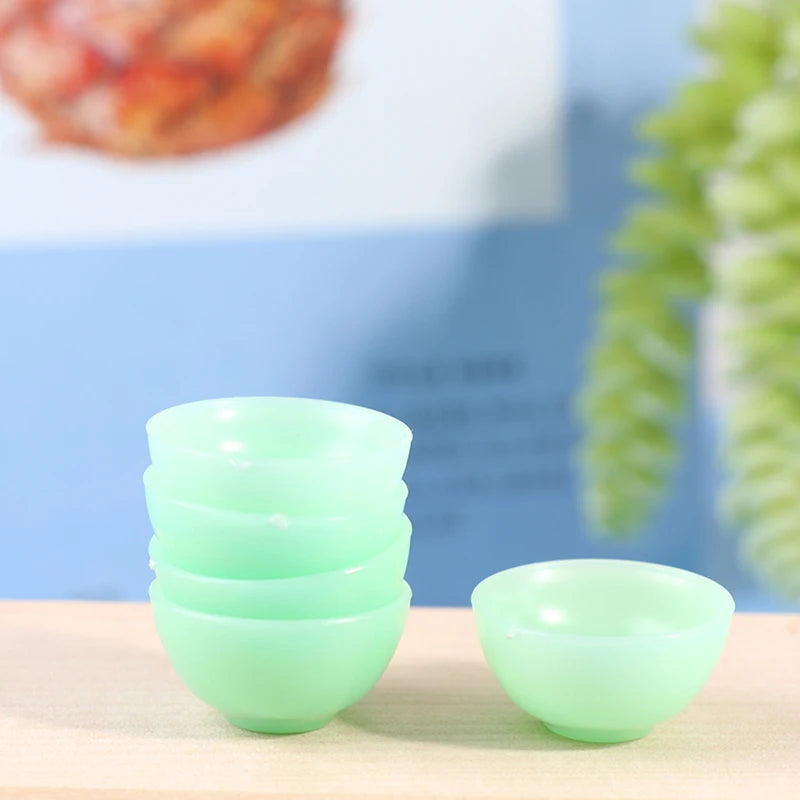 1:12 Dollhouse Miniature Round Bowls - Set of 5