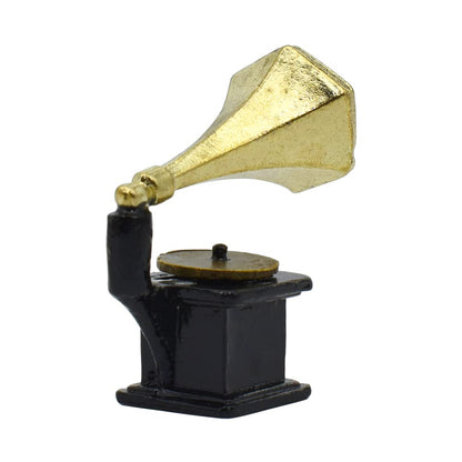 Miniature Porcelain Vases and Decorative Plates with Desk Clock