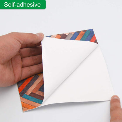 Miniature Dollhouse Self-Adhesive Wallpaper and Flooring