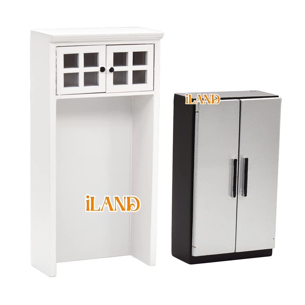 Dollhouse Modern Kitchen Set 1:12 Scale White