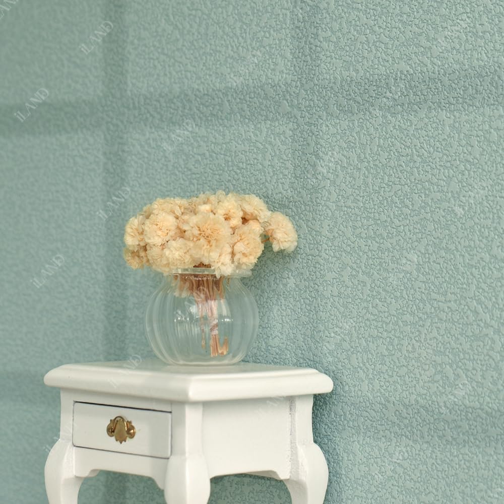 Miniature Glass Vases with Dried Flowers for Dollhouses (5pcs)