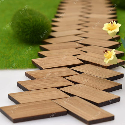 Dollhouse Bamboo Floorboards 1:12 Scale, 96 Pieces