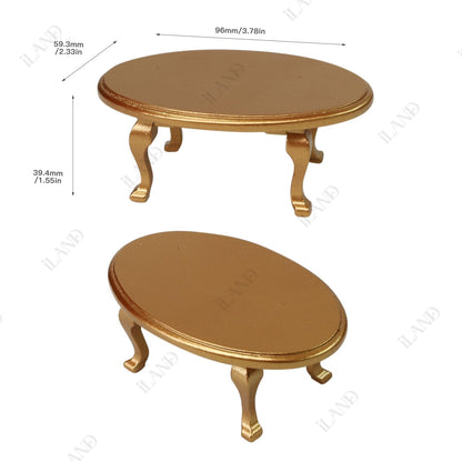 Victorian Dollhouse Miniature Furniture Set, 8 Pieces