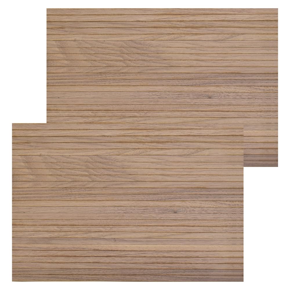 Miniature walnut dollhouse flooring, 17"x11", set of 2. Perfect for 1:12 and 1:6 scale dollhouse furniture setups.