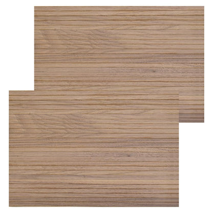 Miniature walnut dollhouse flooring, 17"x11", set of 2. Perfect for 1:12 and 1:6 scale dollhouse furniture setups.