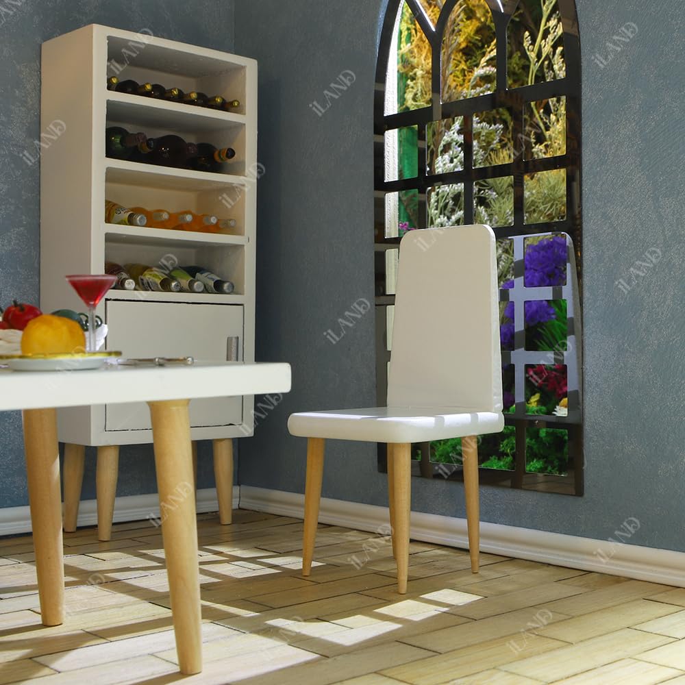 Dollhouse Modern Kitchen Set 1:12 Scale White