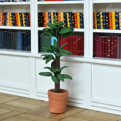 Miniature Porcelain Vases and Decorative Plates with Desk Clock
