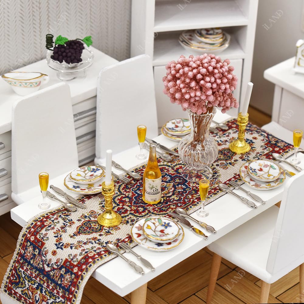 Dollhouse Modern Kitchen Set 1:12 Scale White