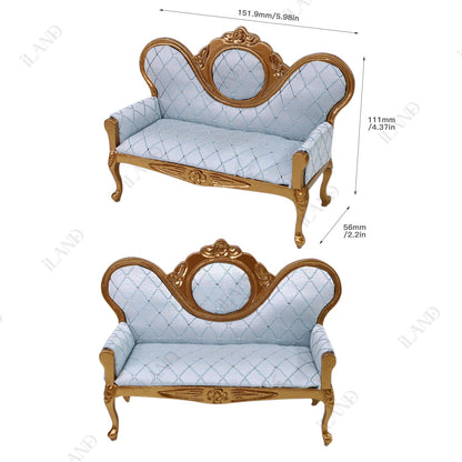 Victorian Dollhouse Miniature Furniture Set, 8 Pieces