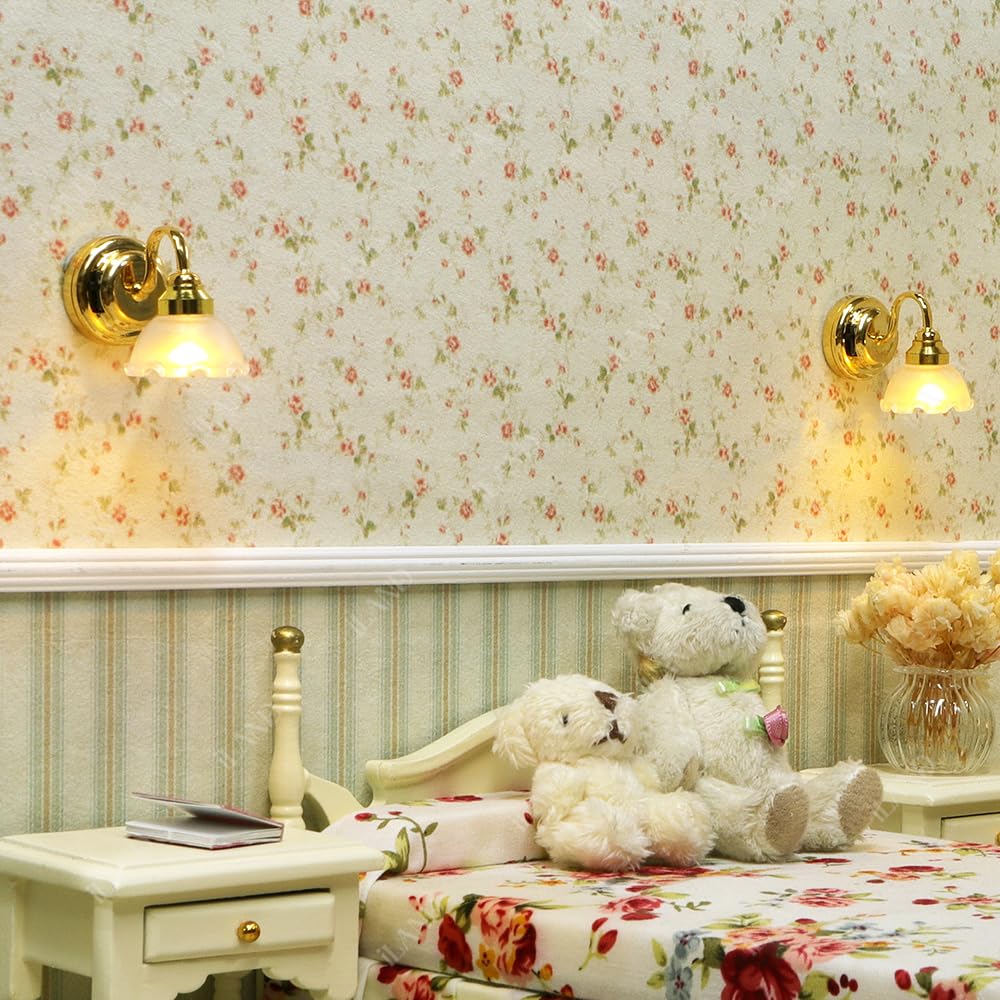 Dollhouse Wallpaper 39x15.7 Inch for 1:12 or 1:6 Scale