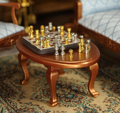 Victorian Dollhouse Miniature Furniture Set, 8 Pieces