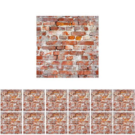 SAMCAMI Miniature Dollhouse Accessories, Self-Adhesive Dollhouse Wallpaper and Flooring, Mini Dollhouse Accessories 1 12 Scale, 12pcs (No.1) image