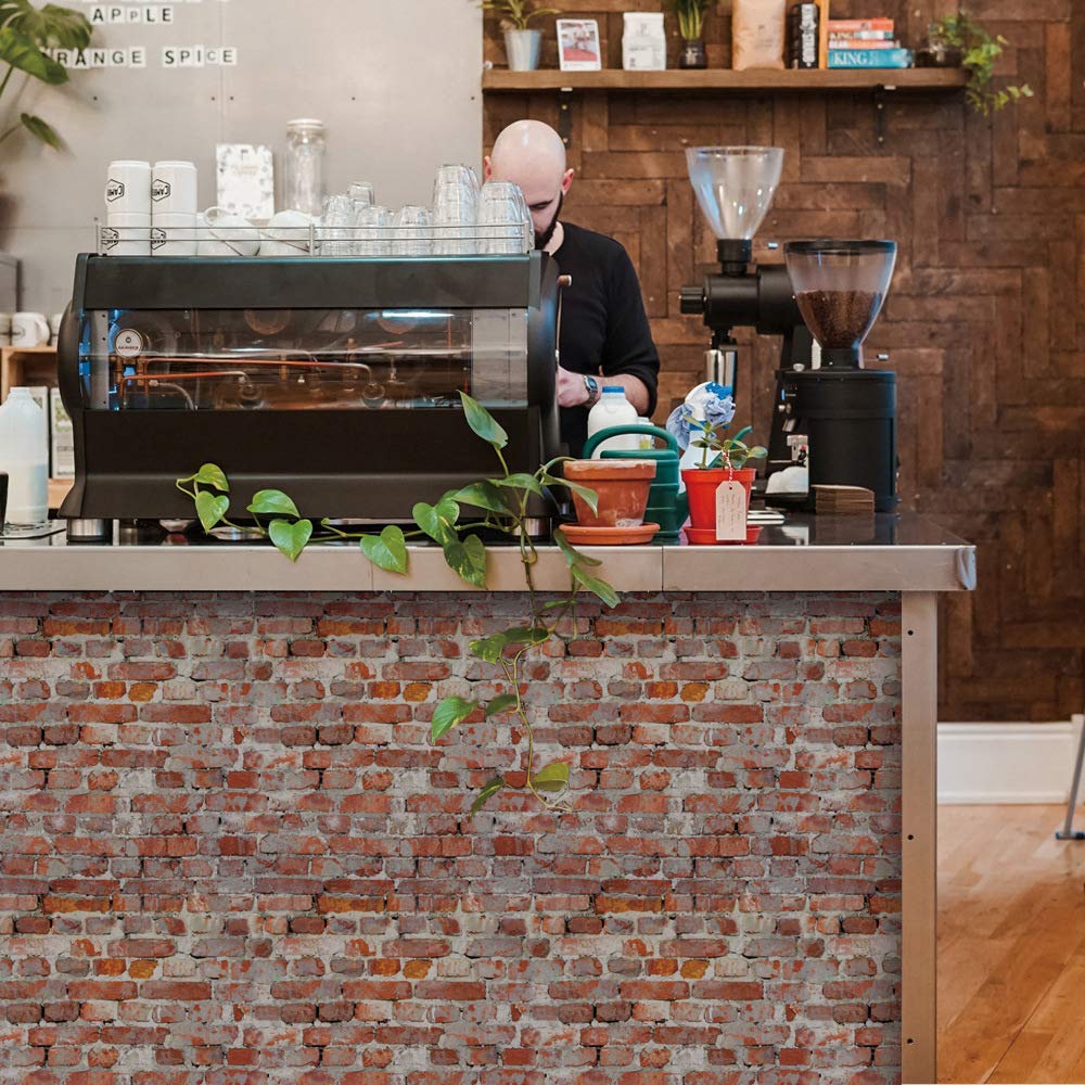 SAMCAMI Miniature Dollhouse Accessories, Self-Adhesive Dollhouse Wallpaper and Flooring, Mini Dollhouse Accessories 1 12 Scale, 12pcs (No.1) image