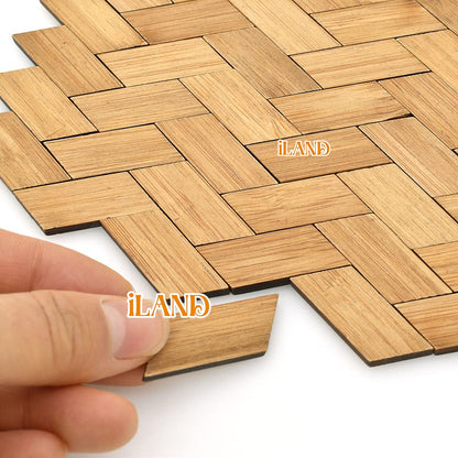 Dollhouse Bamboo Floorboards 1:12 Scale, 96 Pieces