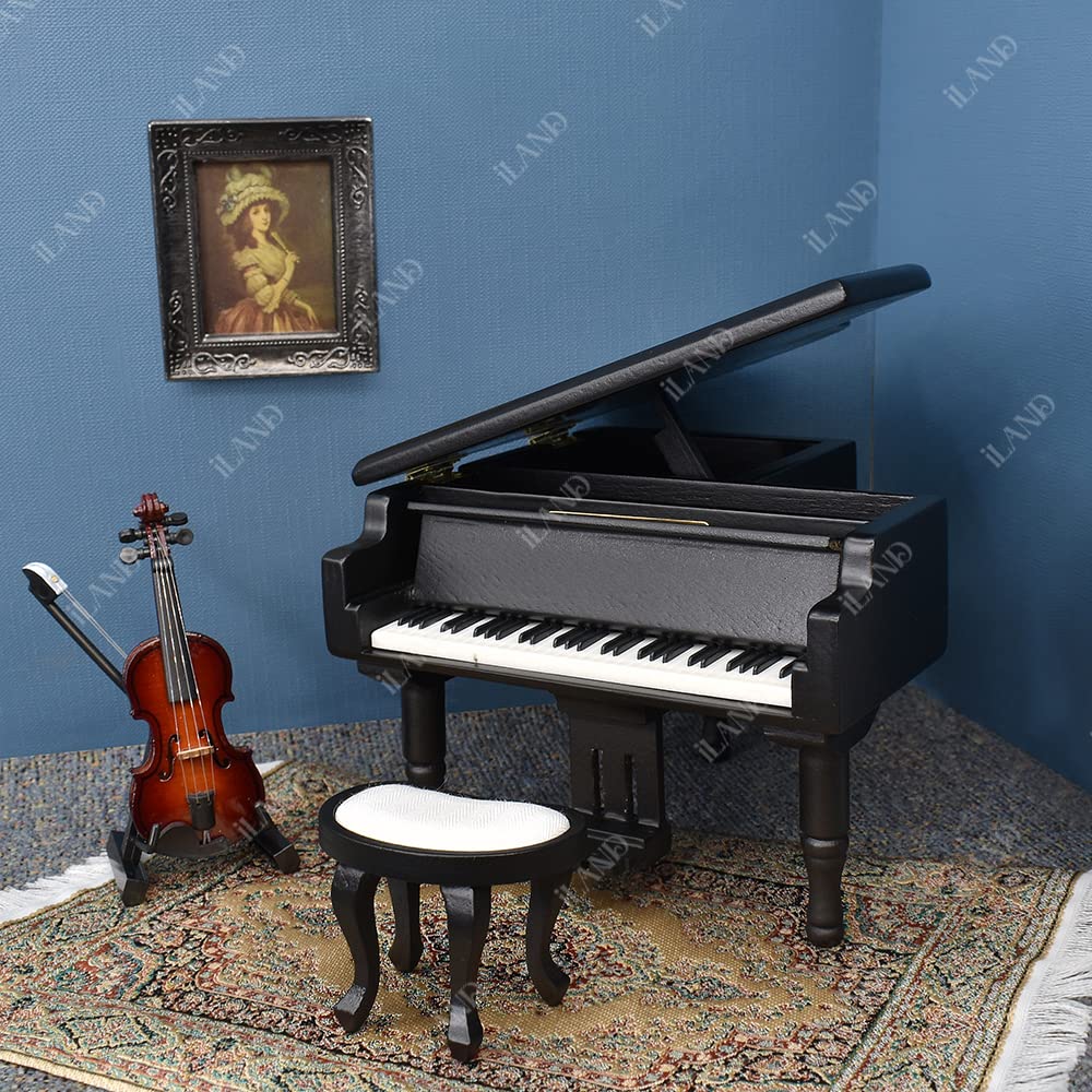 Miniature Dollhouse Woven Rugs Set - 2 Pieces