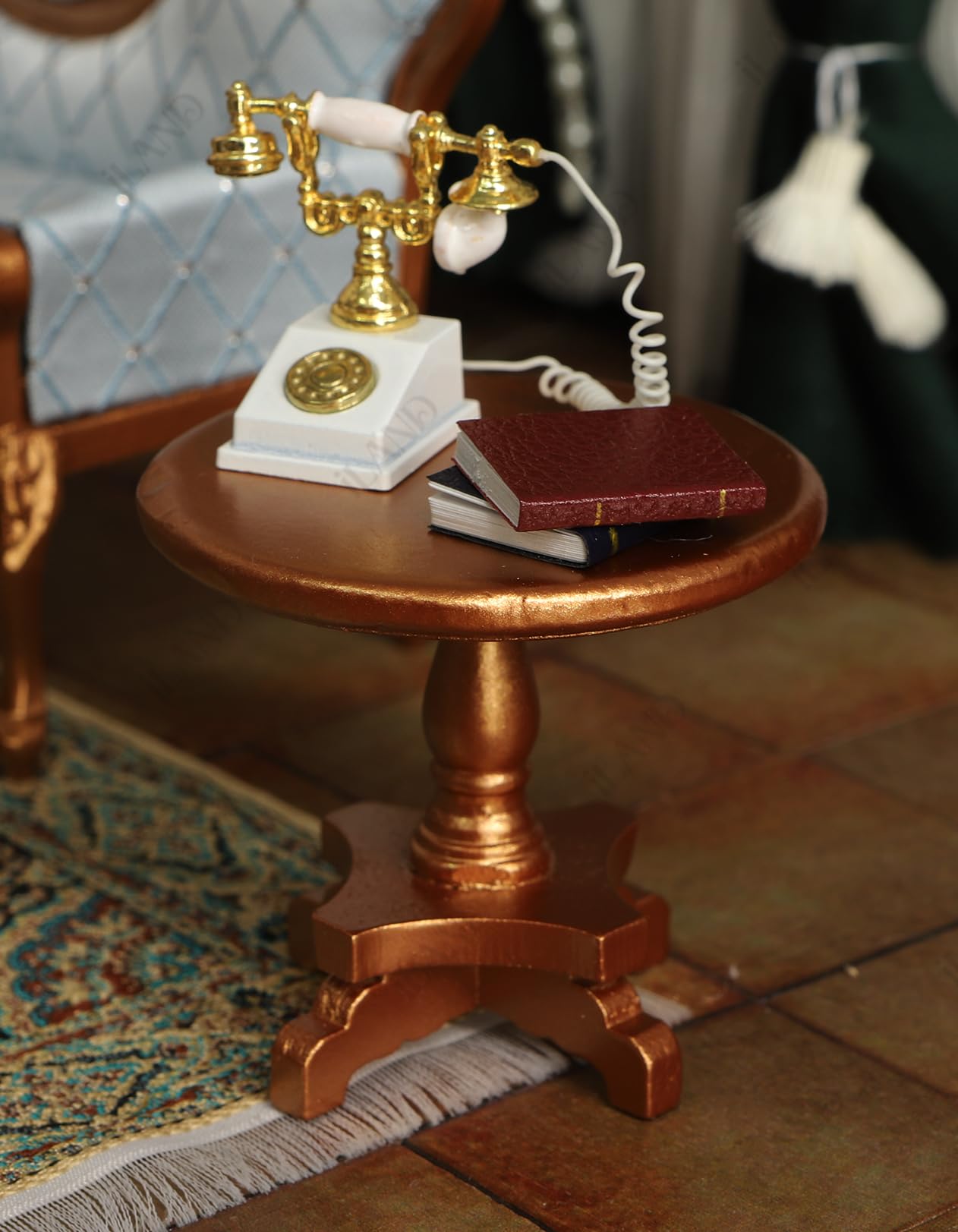 Victorian Dollhouse Miniature Furniture Set, 8 Pieces