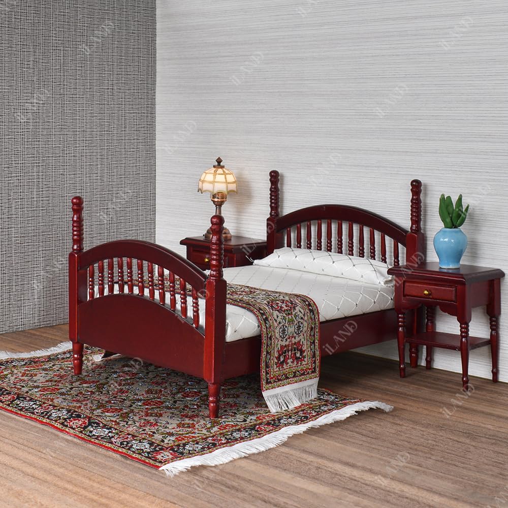 Miniature Dollhouse Woven Rugs Set - 2 Pieces