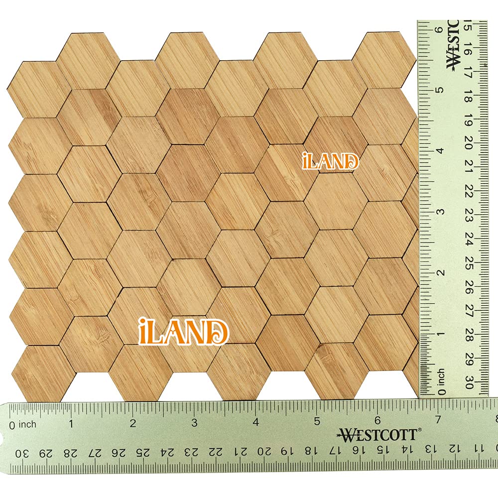 Dollhouse Bamboo Floorboards 1:12 Scale, 96 Pieces