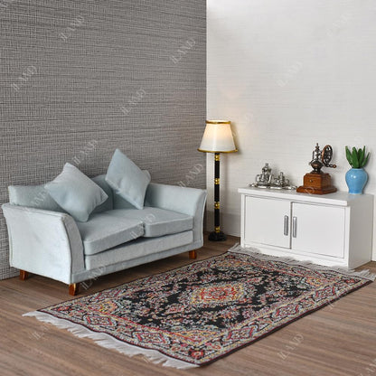 Miniature Dollhouse Woven Rugs Set - 2 Pieces