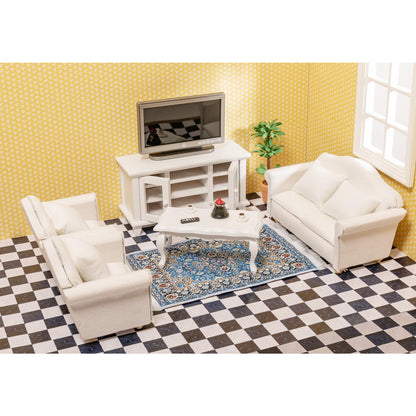 SAMCAMI Miniature Dollhouse Accessories, Dollhouse Flooring, Solid Wood Floor Tiles, Mini Dollhouse Accessories 1 12 Scale, 36pcs (Black and White) image