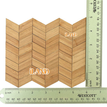 Dollhouse Bamboo Floorboards 1:12 Scale, 96 Pieces