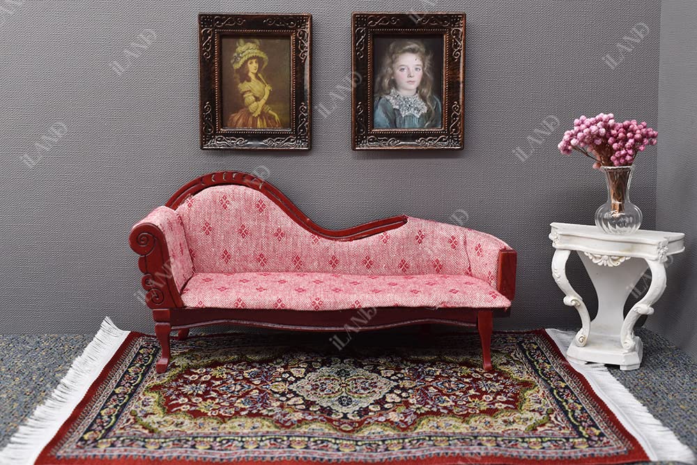 Miniature Dollhouse Woven Rugs Set - 2 Pieces