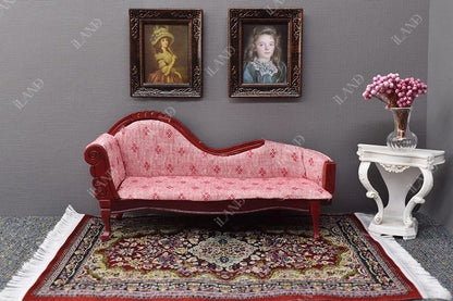 Miniature Dollhouse Woven Rugs Set - 2 Pieces