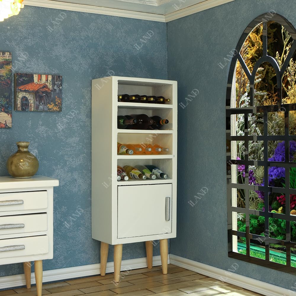 Dollhouse Modern Kitchen Set 1:12 Scale White