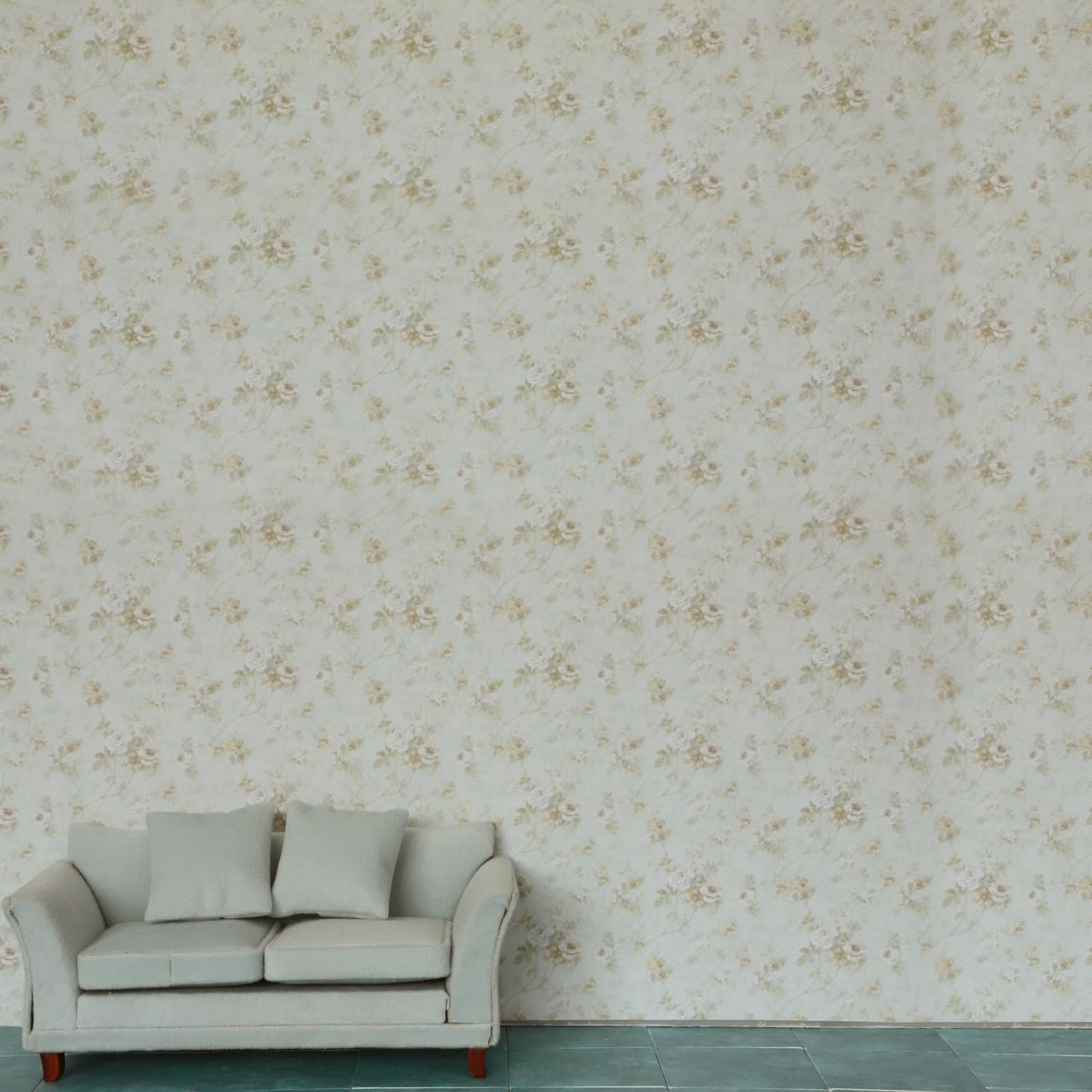 Dollhouse Wallpaper 39x15.7 Inch for 1:12 or 1:6 Scale