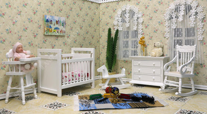 Dollhouse Wallpaper 39x15.7 Inch for 1:12 or 1:6 Scale