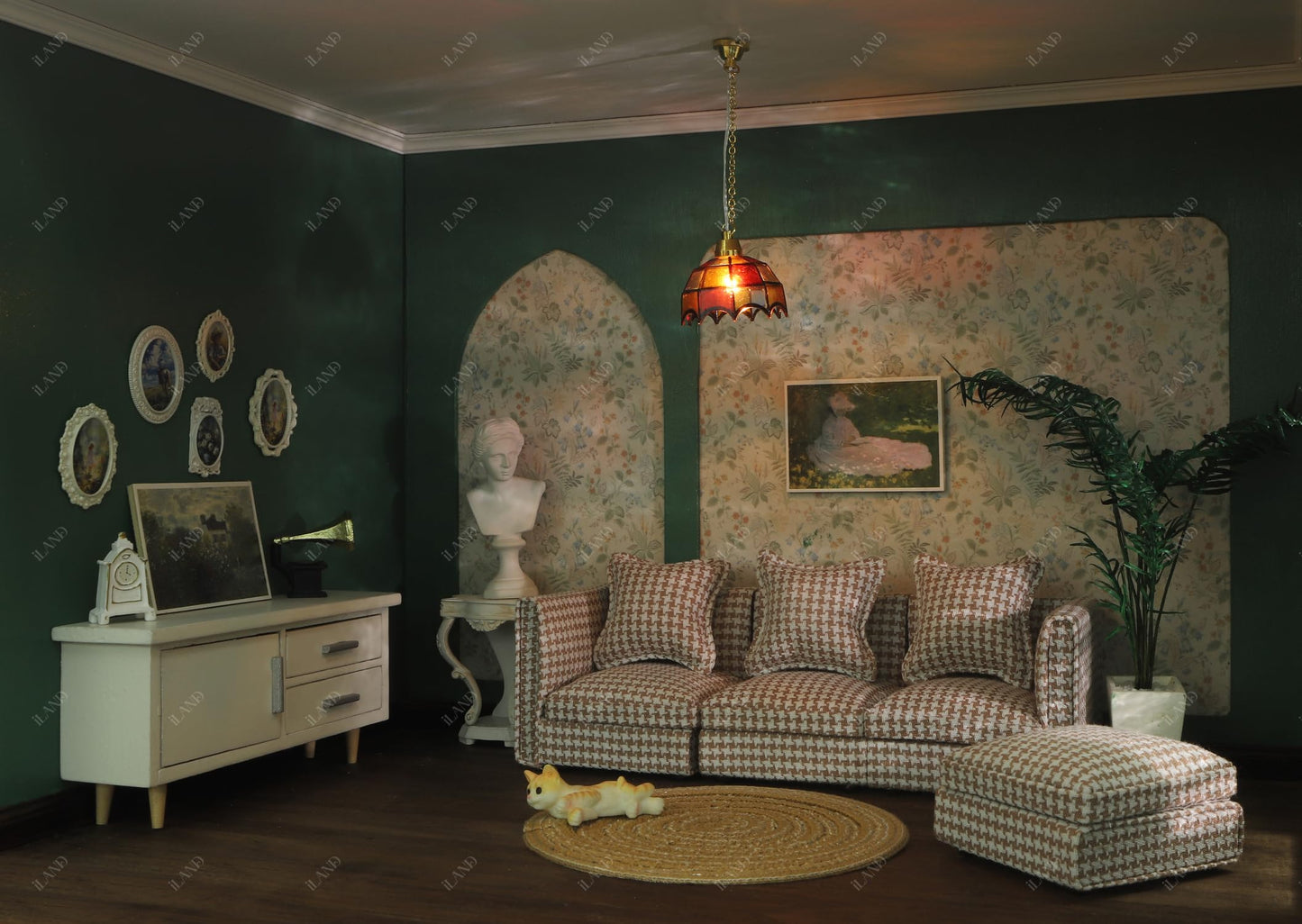 Dollhouse Wallpaper 39x15.7 Inch for 1:12 or 1:6 Scale