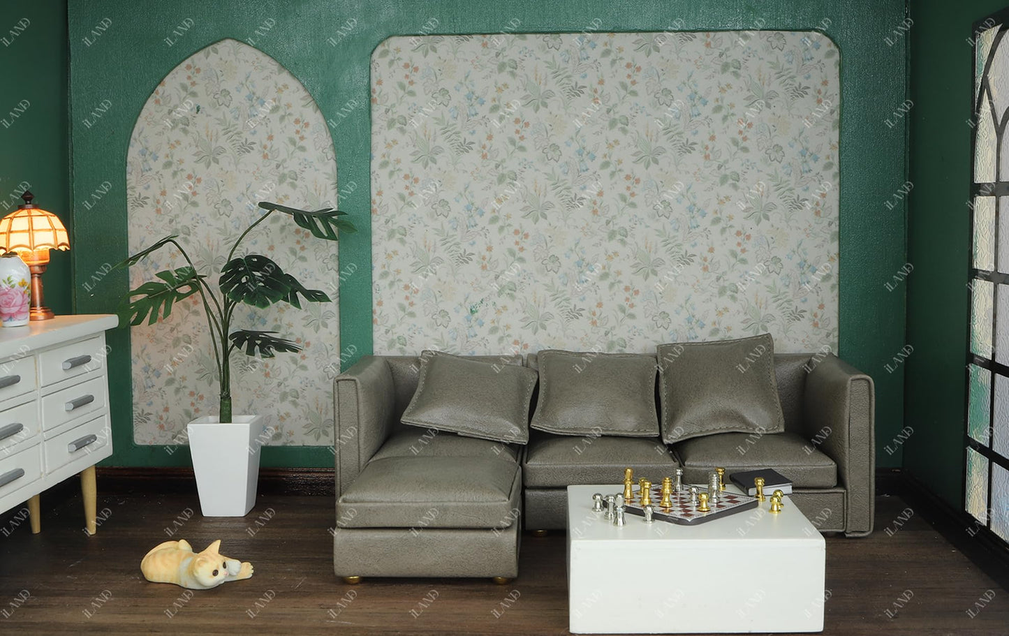 Dollhouse Wallpaper 39x15.7 Inch for 1:12 or 1:6 Scale